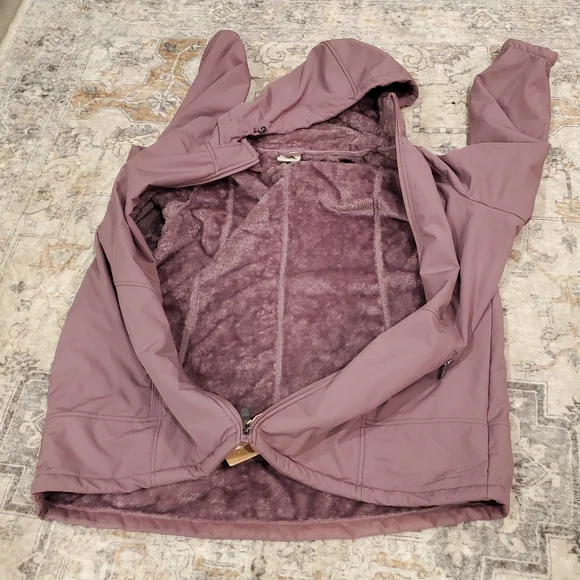 Kohl's Plum Hooded Jacket - Picture 3 of 8